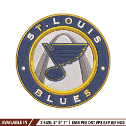 st. louis blues logo embroidery, nhl embroidery, sport embroidery, logo embroidery, nhl embroidery design.