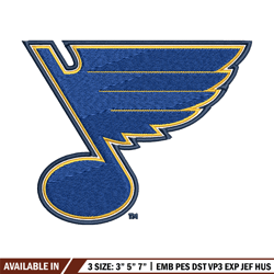 st. louis blues logo embroidery, nhl embroidery, sport embroidery, logo embroidery, nhl embroidery design