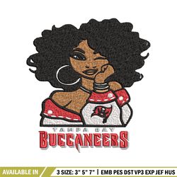 tampa bay buccaneers embroidery design, nfl girl embroidery, tampa bay buccaneers embroidery, nfl embroidery