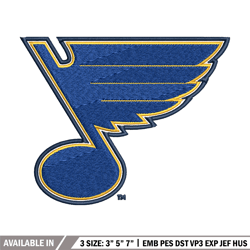 st. louis blues logo embroidery, nhl embroidery, sport embroidery, logo embroidery, nhl embroidery design