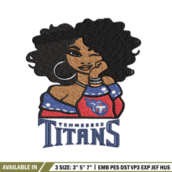 tennessee titans girl embroidery design, nfl girl embroidery, tennessee titans embroidery, nfl embroidery