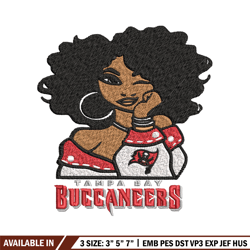 tampa bay buccaneers embroidery design, nfl girl embroidery, tampa bay buccaneers embroidery, nfl embroidery