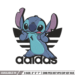 stitch adidas embroidery design, adidas embroidery, embroidery file, brand embroidery, logo shirt, digital download