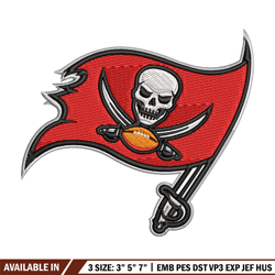 tampa bay buccaneers logo embroidery, nfl embroidery, sport embroidery, logo embroidery, nfl embroidery design.