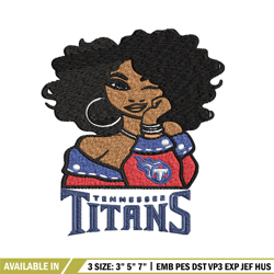 tennessee titans girl embroidery design, nfl girl embroidery, tennessee titans embroidery, nfl embroidery