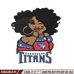 tennessee titans girl embroidery design, nfl girl embroidery, tennessee titans embroidery, nfl embroidery
