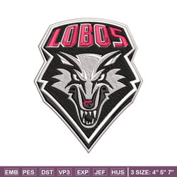 new mexico lobos embroidery, new mexico lobos embroidery, embroidery file, sport embroidery, ncaa embroidery.