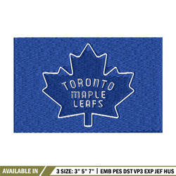 toronto maple logo embroidery, nhl embroidery, sport embroidery, logo embroidery, nhl embroidery design.