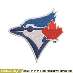 toronto blue jays logo embroidery, mlb embroidery, sport embroidery, logo embroidery, mlb embroidery design