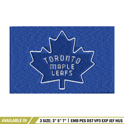 toronto maple logo embroidery, nhl embroidery, sport embroidery, logo embroidery, nhl embroidery design.