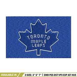 toronto maple logo embroidery, nhl embroidery, sport embroidery, logo embroidery, nhl embroidery design.