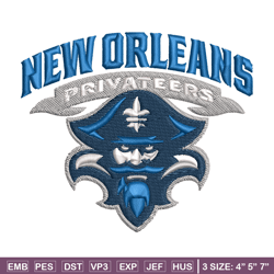 new orleans privateers embroidery, new orleans privateers embroidery, logo sport, sport embroidery, ncaa embroidery.