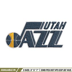 utah jazz logo embroidery, nba embroidery, sport embroidery, logo embroidery, nba embroidery design.