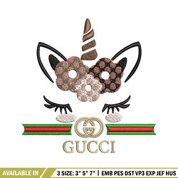 unicorn gucci embroidery design, gucci embroidery, embroidery file, brand embroidery, logo shirt, digital download