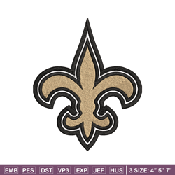 new orleans saints logo embroidery, nfl embroidery, sport embroidery, logo embroidery, nfl embroidery design.