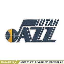 utah jazz logo embroidery, nba embroidery, sport embroidery, logo embroidery, nba embroidery design.