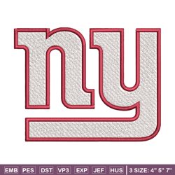 new york giants logo embroidery, nfl embroidery, sport embroidery, logo embroidery, nfl embroidery design.