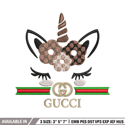 unicorn gucci embroidery design, gucci embroidery, embroidery file, brand embroidery, logo shirt, digital download