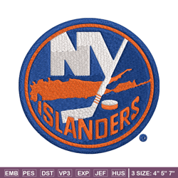 new york islanders logo embroidery, nhl embroidery, sport embroidery, logo embroidery, nhl embroidery design