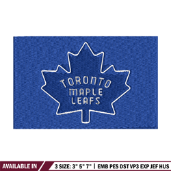 toronto maple logo embroidery, nhl embroidery, sport embroidery, logo embroidery, nhl embroidery design.