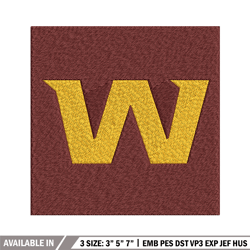 washington commanders embroidery, nfl embroidery, sport embroidery, logo embroidery, nfl embroidery design