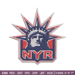 new york rangers logo embroidery, nhl embroidery, sport embroidery, logo embroidery, nhl embroidery design.