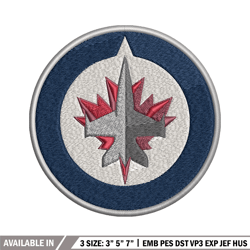 winnipeg jets logo embroidery, nhl embroidery, sport embroidery, logo embroidery, nhl embroidery design.