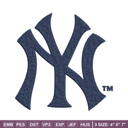 new york yankees logo embroidery, mlb embroidery, sport embroidery, logo embroidery, mlb embroidery design