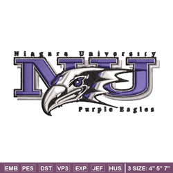 niagara purple eagles embroidery, niagara purple eagles embroidery, logo sport, sport embroidery, ncaa embroidery.