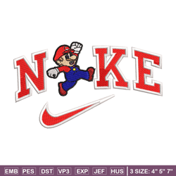 nike mario embroidery design, nike mario embroidery, nike design, embroidery file, logo shirt, digital download