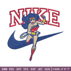 nike wonder woman embroidery design, brand embroidery, nike embroidery, embroidery file, logo shirt,digital download