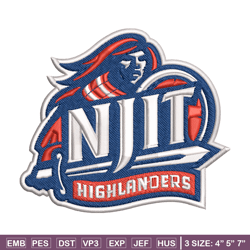 njit highlanders embroidery, njit highlanders embroidery, logo sport, sport embroidery, ncaa embroidery.