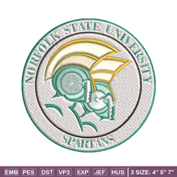 norfolk state spartans embroidery, norfolk state spartans embroidery, logo sport, sport embroidery, ncaa embroidery.