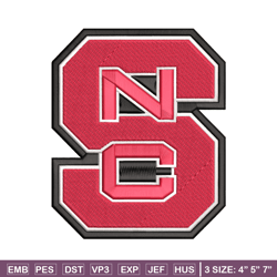 north carolina state wolfpack embroidery, nc state wolfpack embroidery, logo sport, sport embroidery, ncaa embroidery.