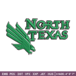 north texas mean green embroidery, north texas mean green embroidery, logo sport, sport embroidery, ncaa embroidery.