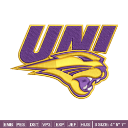 northern iowa panthers embroidery, northern iowa panthers embroidery, logo sport, sport embroidery, ncaa embroidery.