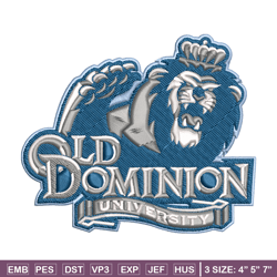 old dominion monarchs embroidery design, old dominion monarchs embroidery, logo sport, sport embroidery, ncaa embroidery