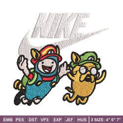 pibby and finn nike embroidery design, cartoon embroidery, nike design, embroidery file, logo shirt, instant download.
