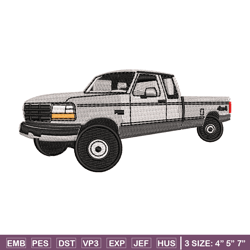 pickup truck embroidery design, pickup truck embroidery, embroidery file, car design, logo shirt, digital download.