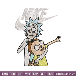 rick and morty just rick it embroidery design, cartoon embroidery, logo nike design, embroidery file, instant download.
