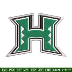 hawaii warriors embroidery design, hawaii warriors embroidery, logo sport, sport embroidery, ncaa embroidery.