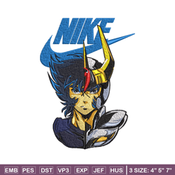 saint seiya nike embroidery design, saint seiya nike embroidery, nike design, embroidery file, instant download.