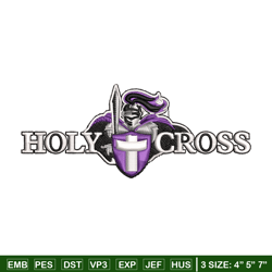 holy cross crusaders embroidery design, holy cross crusaders embroidery, logo sport, sport embroidery, ncaa embroidery.