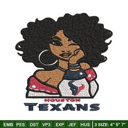 houston texans embroidery design, nfl girl embroidery, houston texans embroidery, nfl embroidery