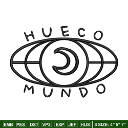 hueco mundo embroidery design, hueco mundo embroidery, logo design, embroidery file, logo shirt, digital download