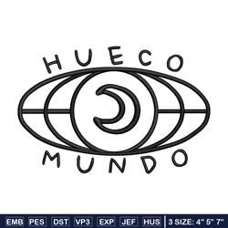 hueco mundo embroidery design, hueco mundo embroidery, logo design, embroidery file, logo shirt, digital download