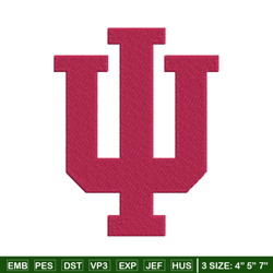 indiana hoosiers embroidery design, indiana hoosiers embroidery, logo sport, sport embroidery, ncaa embroidery.