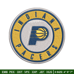 indiana pacers logo embroidery, nba embroidery, sport embroidery, logo embroidery, nba embroidery design.