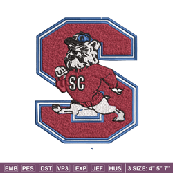 south carolina state bulldogs embroidery design, logo embroidery, logo sport, sport embroidery, ncaa embroidery.