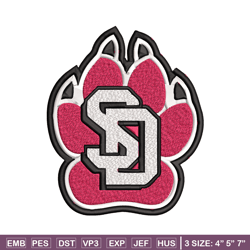 south dakota coyotes embroidery design, south dakota coyotes embroidery, logo sport, sport embroidery, ncaa embroidery.